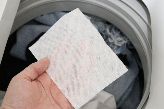 衣類くすみ防止シート25枚入 使用例