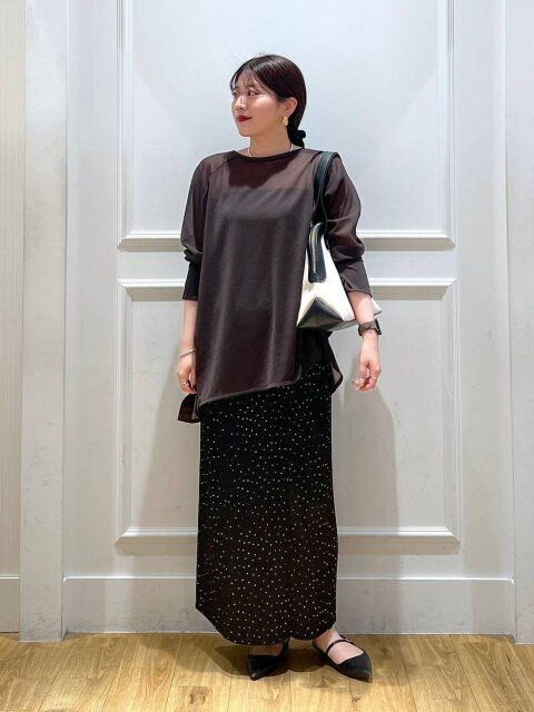 黒スカートコーデ5