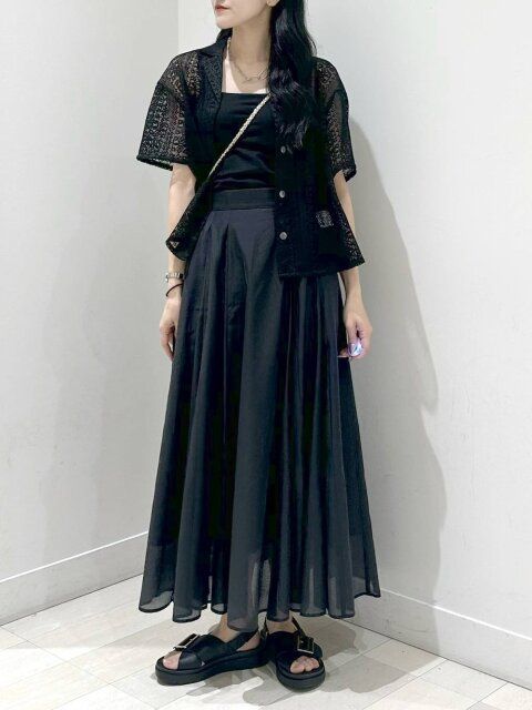 黒スカートコーデ2