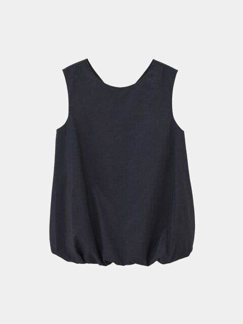 2025plst夏女性タイプライターバルーン2WAYブラウス