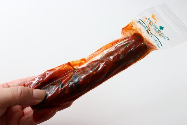 ダイソーの少ない調味料でできる一本漬け袋 20枚