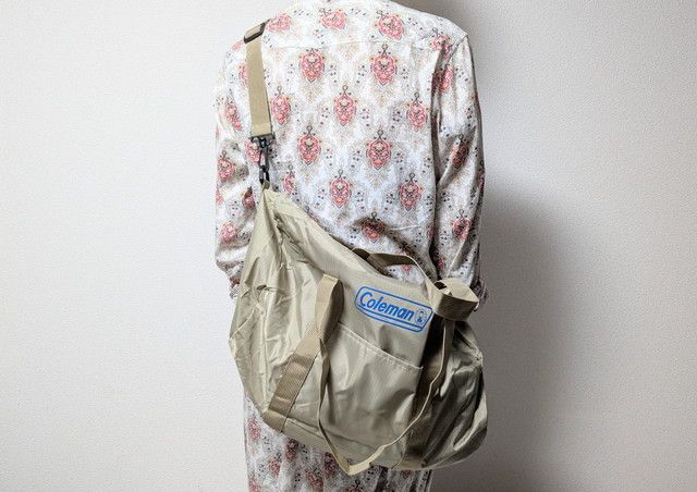 コールマンボストンバッグショルダーにしたところ