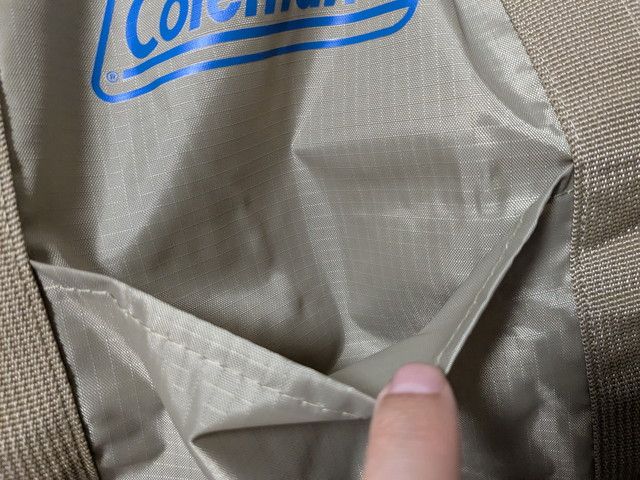 コールマンボストンバッグポケット