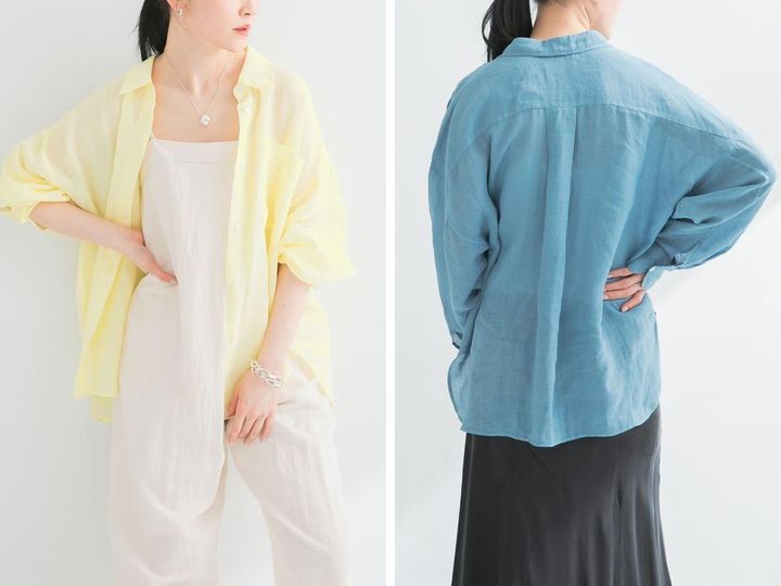 画像: 「ガーメントダイラミーオーバーシャツ」各￥15,400 出典：アーバンリサーチ