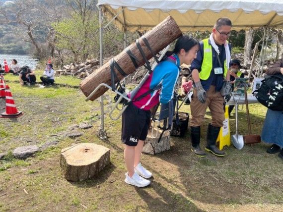 箱根ランフェス_「HAKONATURE」ブースの様子