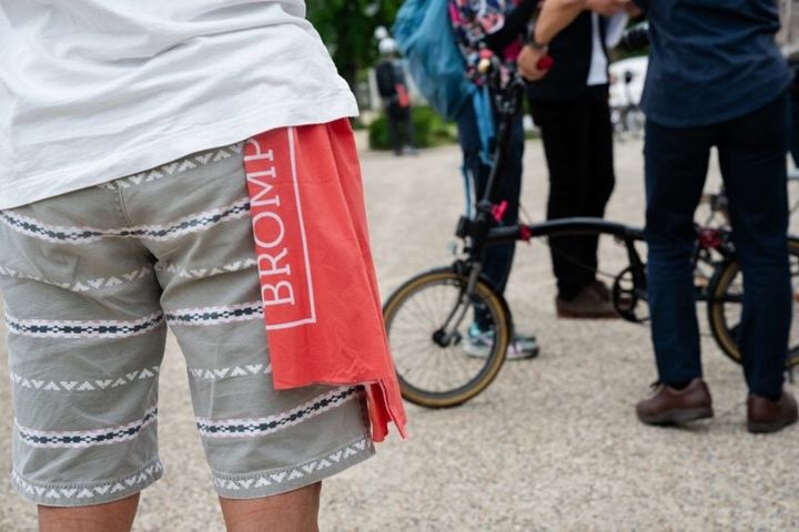 ブロンプトンの手ぬぐい