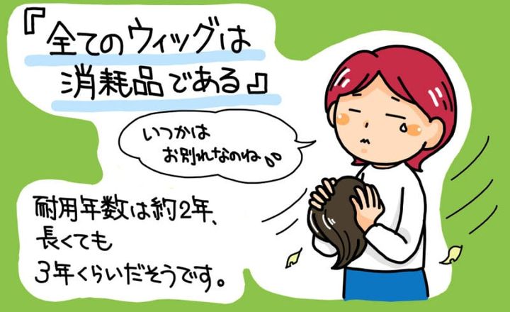 ウィッグの耐用年数