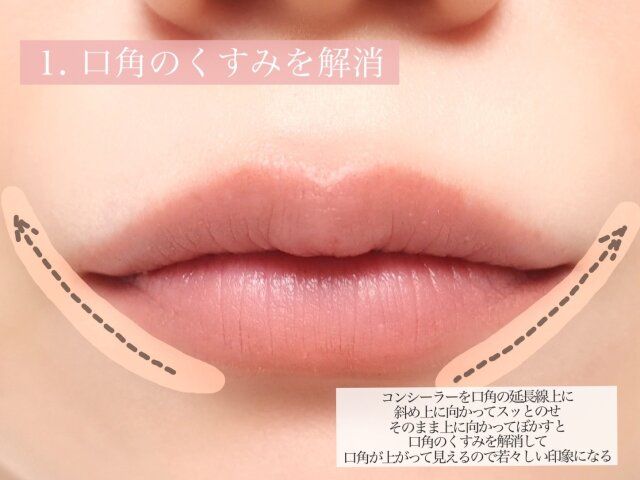 口角のくすみを解消
