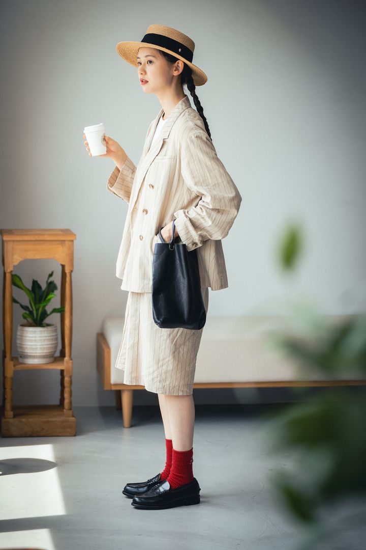 さらっと着られる！今ちょうど良いショートパンツのセットアップはこちら【FUDGE FRIEND おしゃれさんの毎日コーディネート vol.539｜うさみ】