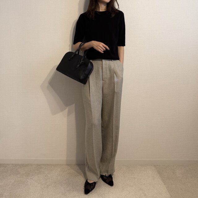 ブラック合わせで大人っぽく