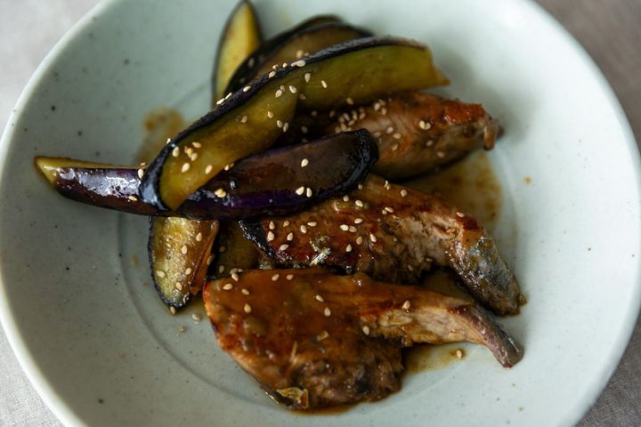 ご飯がぐんぐん進むおかず！“なまり節となすの柚子胡椒照り焼き”
