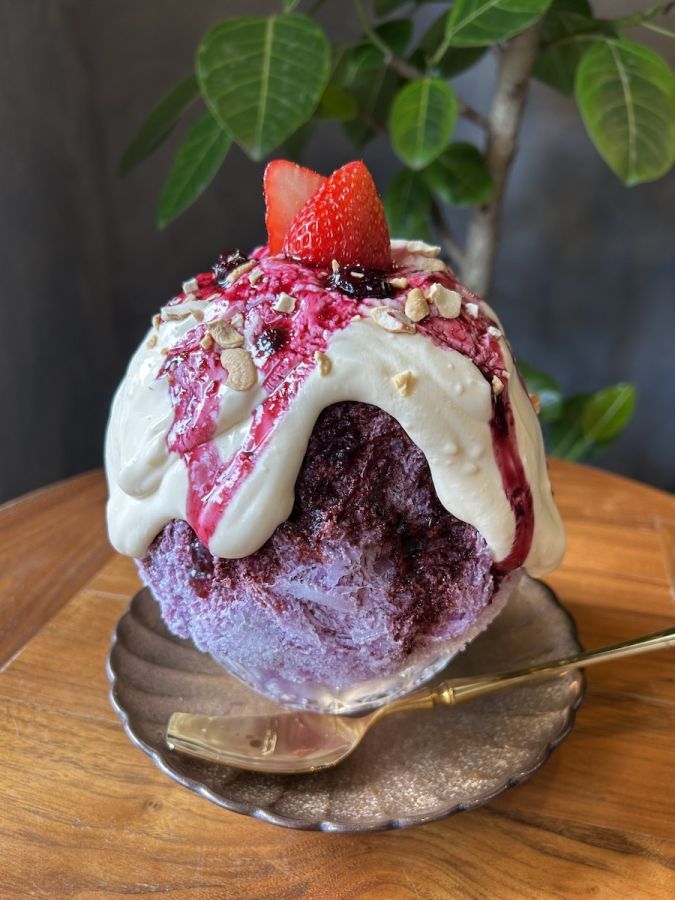 「ブルーベリーのチーズタルト」1680円／©万年氷