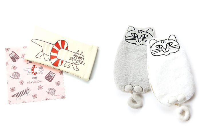 Zoff meets LISA LARSONのポーチとメガネケース