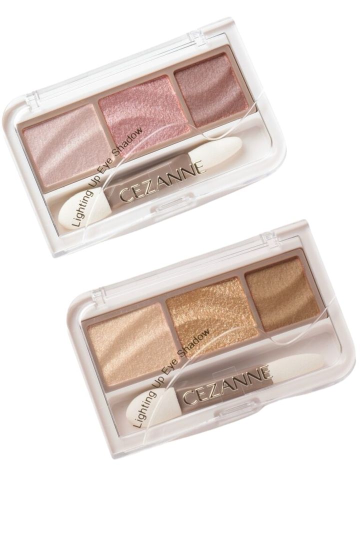 セザンヌ ライティングアップ アイシャドウ 01 ¥693、02 ¥693／ともにセザンヌ化粧品