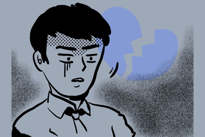 ドン引きしている男性のイメージ