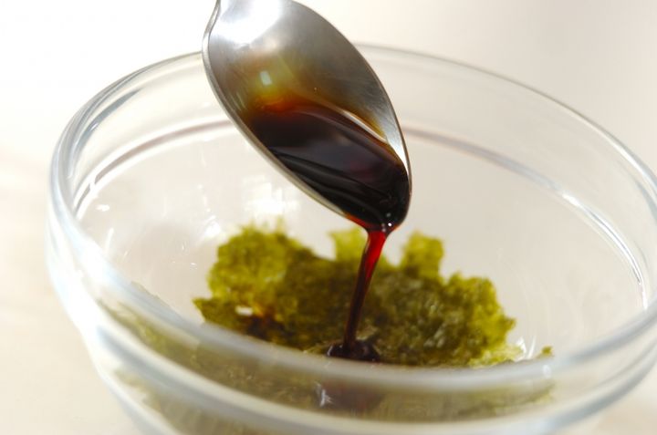 卵炒めののりしょうゆ和えの作り方1