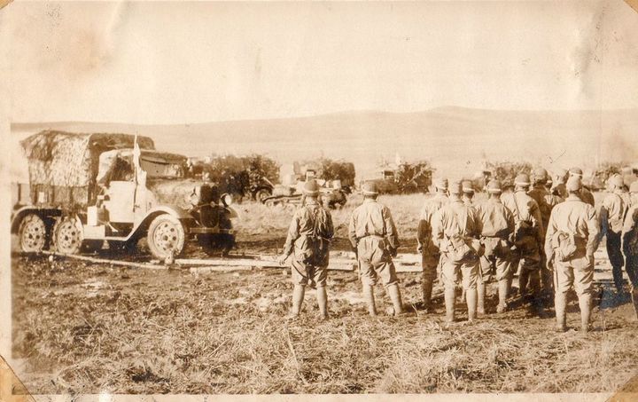 1940年2月、満州での日本兵たち、齋藤傳義蔵