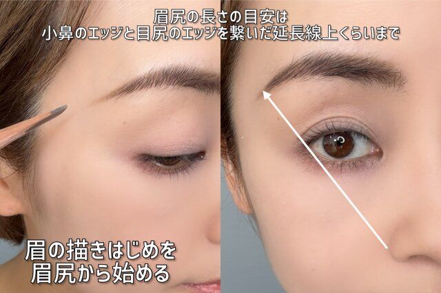 眉尻の長さの目安