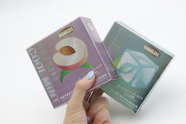 ダイソーのFRESH COOL MINTの外箱のデザイン