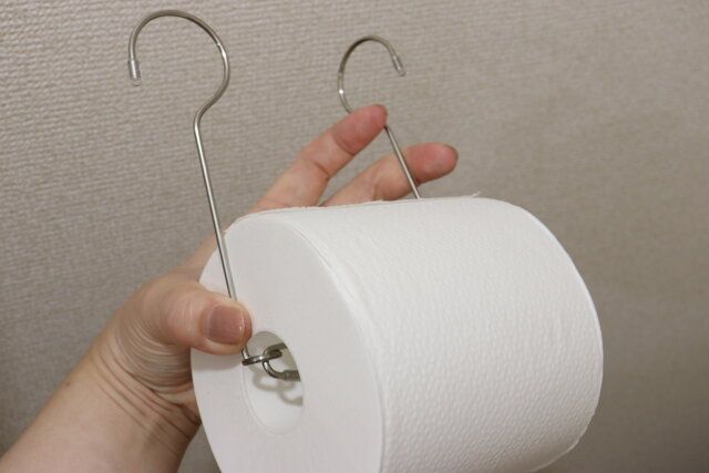 備え付け用ステンレストイレットペーパーストッカー 使用方法