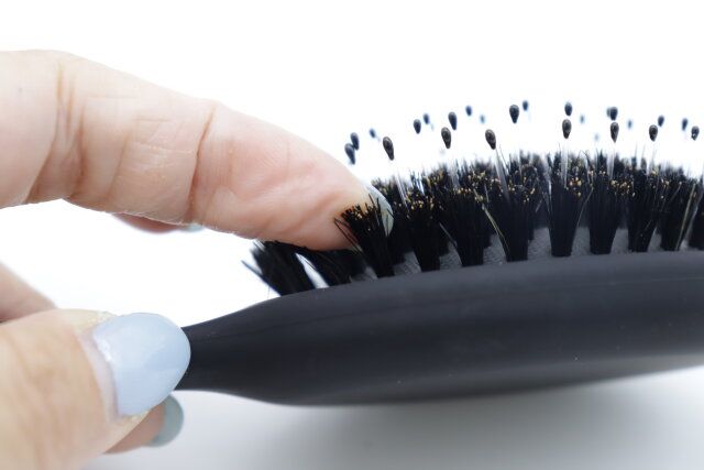 ダイソー 豚毛付ヘアブラシ 豚毛