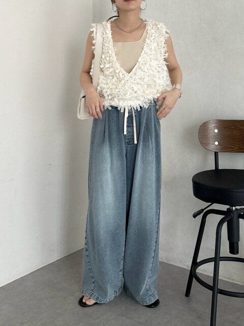 ワイドデニムコーデ5