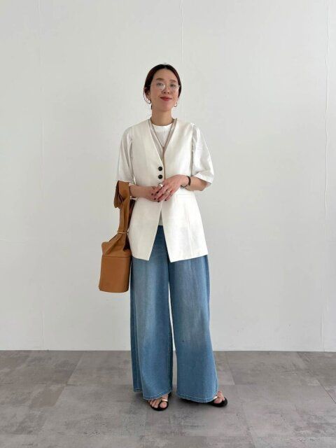 ワイドデニムコーデ4