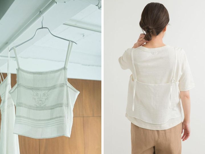 画像: 「別注コットンモス刺繍キャミソール」￥7,040【オルメント×アーバンリサーチ ドアーズ】 出典：アーバンリサーチ ドアーズ