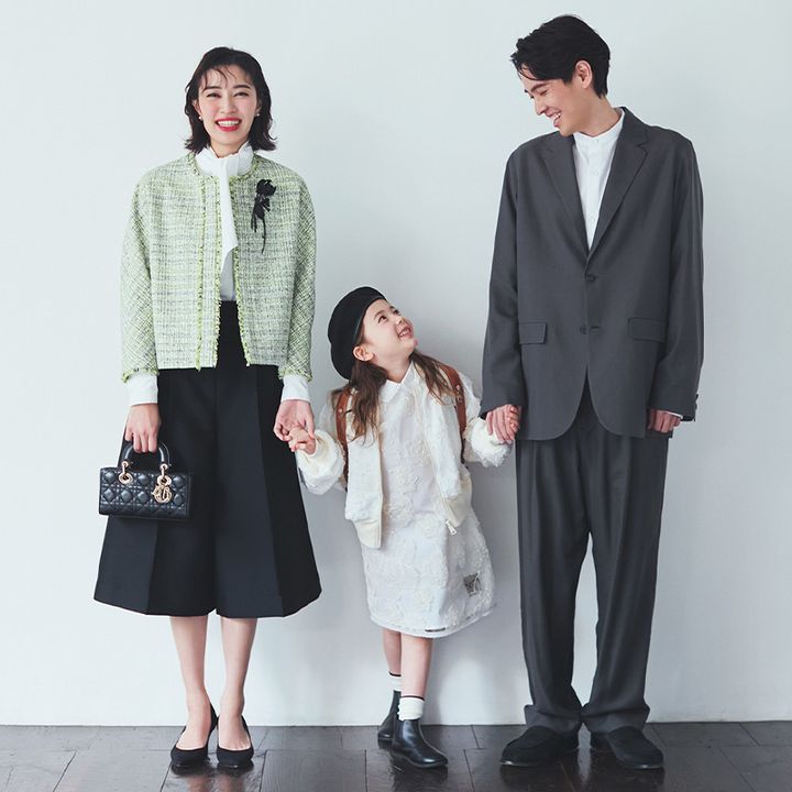 雨の日におすすめのボウタイブラウス×キュロットパンツの岡本あずささん