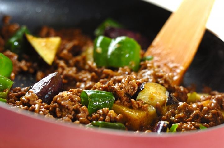 ナスの中華風キーマカレーの作り方4