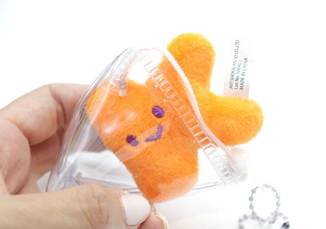 ダイソー マスコットポーチ（テトラ型） ファスナー マスコット