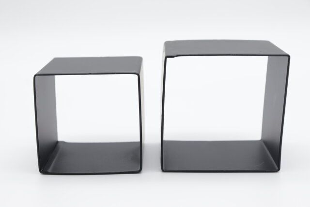 ダイソー アイアンインテリア収納（キューブ形） サイズ違い