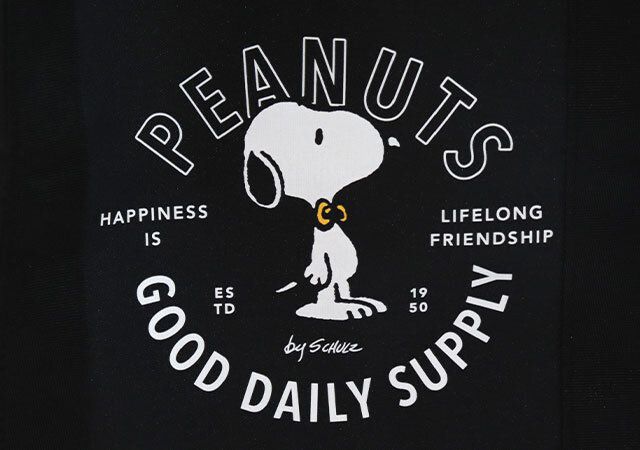 スヌーピーレジカゴトートバッグデザイン