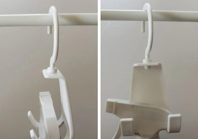 ダイソーの特集な形の掛けられるスプレーホルダー