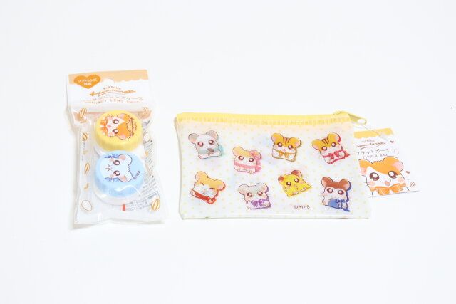 ダイソー コンタクトケース HM リボン フラットポーチ HM リボン 商品タグ