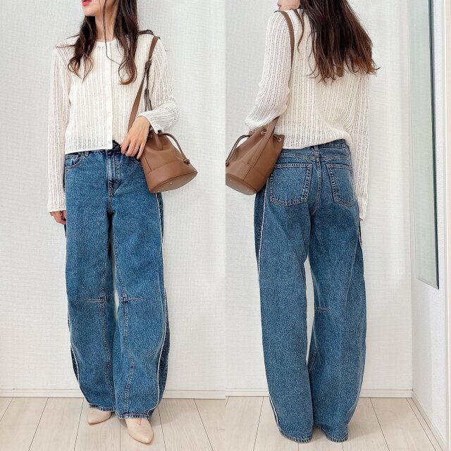 デニムに合わせてトップスとしても