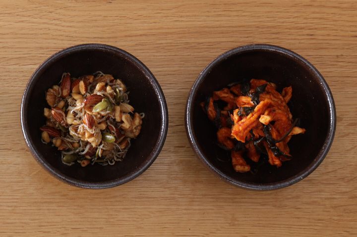 ワイワイ楽しむ韓国の常備菜（ミッパンチャン）“割り干し大根のキムチとナッツのじゃこ炒め”