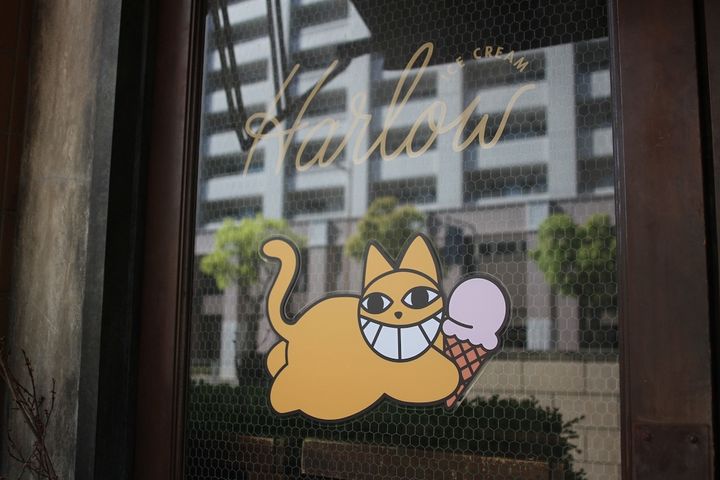 かわいい猫のイラストが目印