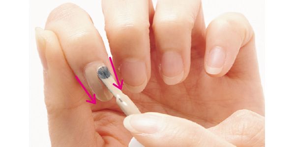 3.爪の左右ゾーンを塗る