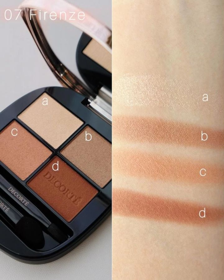 コスメデコルテ スキンシャドウ デザイニング パレット 07 Firenze のスウォッチ