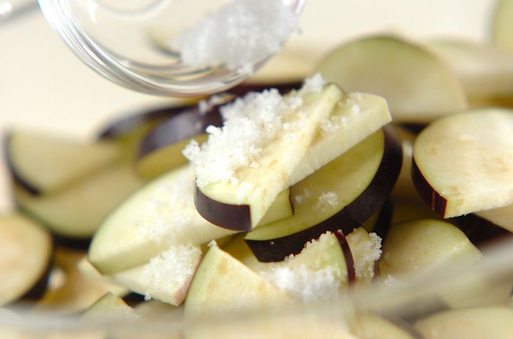 ナスのからし浅漬けの作り方1