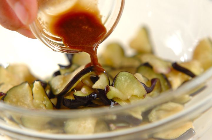 ナスのからし浅漬けの作り方2