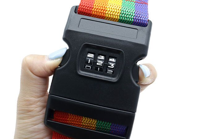 ダイソー スーツケースベルト（3桁ダイヤル式） 暗証番号の設定 番号を決める