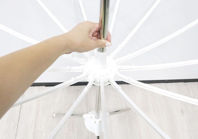 ダイソー パラソル洗濯物干しスタンド 組み立て方法