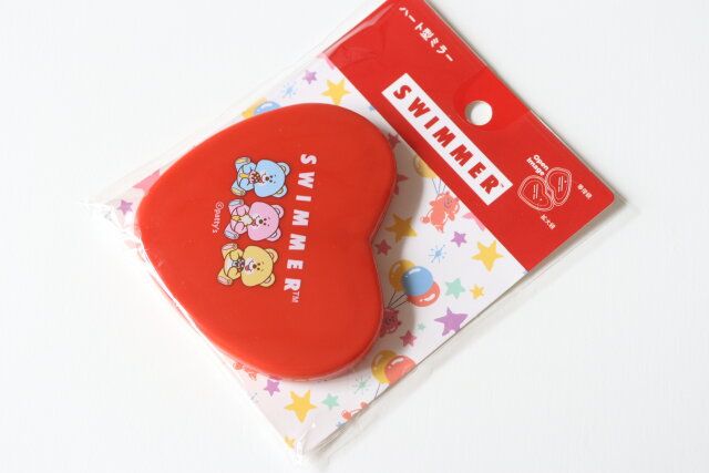 SWIMMERハート型ミラーFunny スイマーグッズ