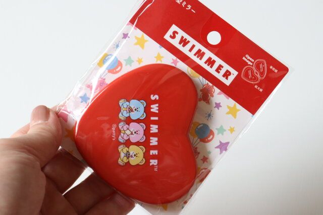 SWIMMERハート型ミラーFunny