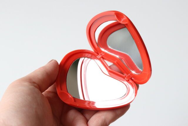 SWIMMERハート型ミラーFunny 鏡面