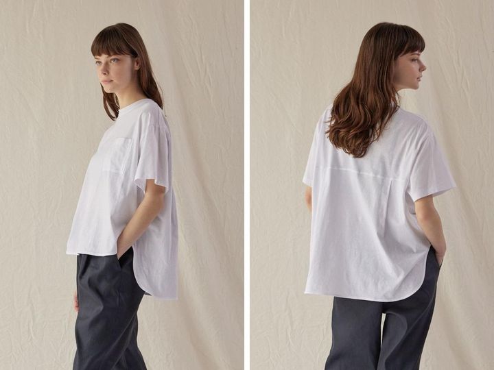 画像: 「ナチュラルソフトポケットTシャツ」￥14,300 出典：フローレント
