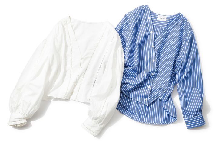 襟なしシャツがトレンド