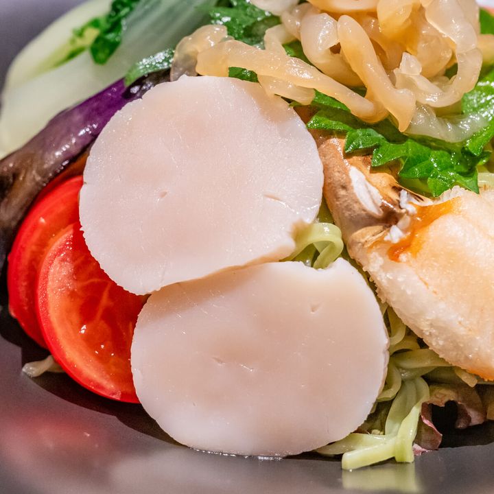 海鮮冷麺 ～3種ソース食べ比べ～ ほたて